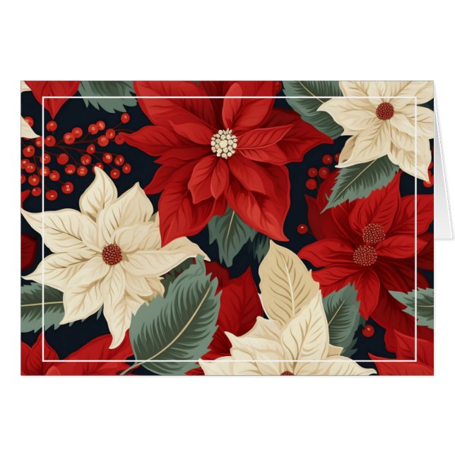 Christmas Poinsettia (Front Horizontal)