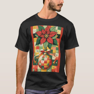 CHRISTMAS POINSETTIA AND ORNAMENT T-Shirt