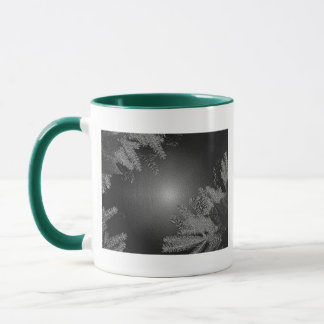 Christmas Poinsettia Black And Grey I Mug
