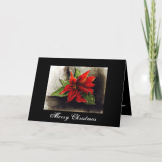 Christmas Poinsettia Card