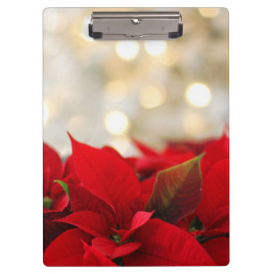 Christmas Poinsettia Clipboard