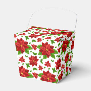 Christmas Poinsettia Favour Box