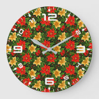 Christmas Poinsettia Flowers Pattern-86755