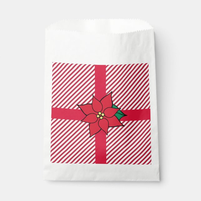 Christmas Poinsettia Gift Bags (Front)