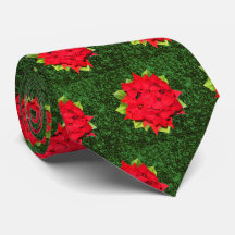 Christmas Poinsettia (Green Glitter background)