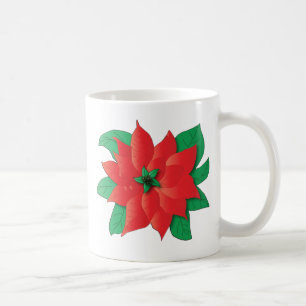 Christmas Poinsettia Mug