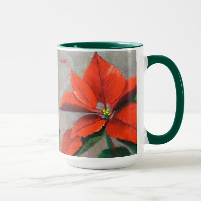 Christmas Poinsettia Mug (Droite)