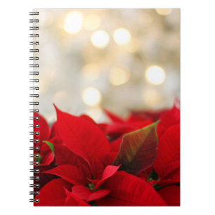 Christmas Poinsettia Notebook