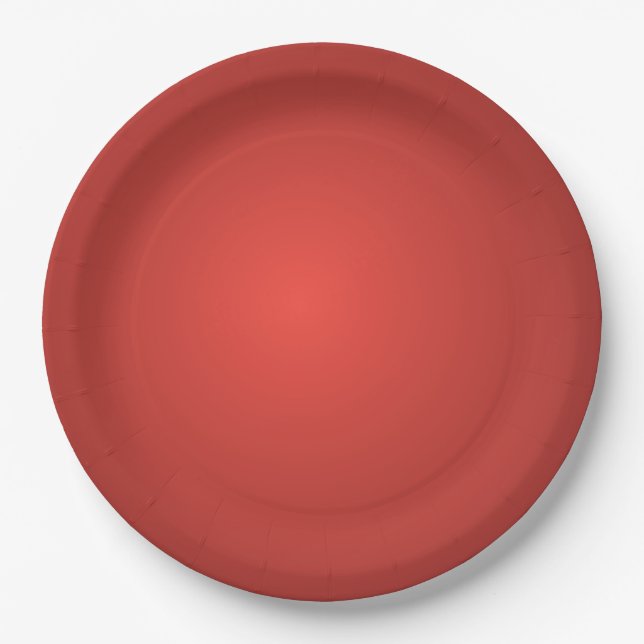 Christmas Poinsettia  Paper Plate (Front)