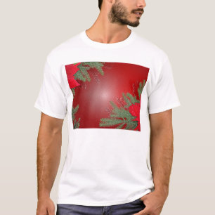 Christmas Poinsettia Red T-Shirt