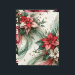 Christmas Poinsettia Scrapbook Paper<br><div class="desc">Double-sided paper sheet featuring the floral beauty of Christmas with the festive red and green shades of poinsettia . Perfect for all types of papercraft from scrapbooking to junk journalling.</div>