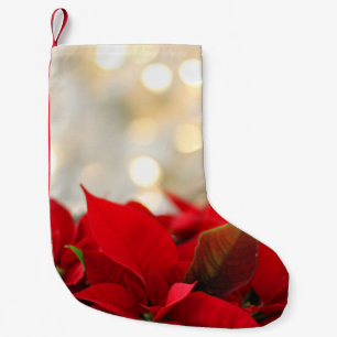 Christmas Poinsettia Small Christmas Stocking
