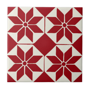 Christmas Poinsettia Tile