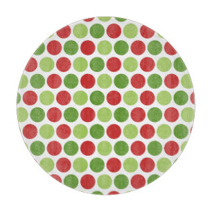 Christmas Polka Dots Cutting Board