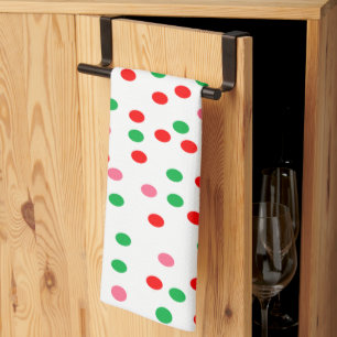 Christmas Polka Dots Kitchen Towel