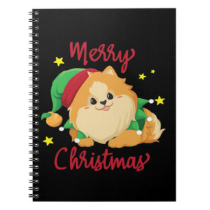 Christmas Pomeranian Merry Xmas Essential T-Shirt Notebook