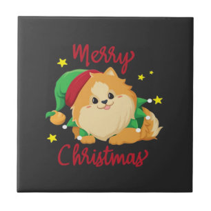 Christmas Pomeranian Merry Xmas Essential T-Shirt Tile