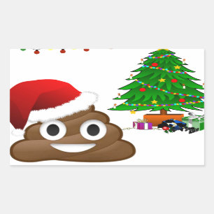 christmas poo emoji sticker