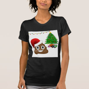 christmas poo emoji T-Shirt