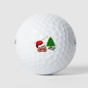 christmas poo golf balls