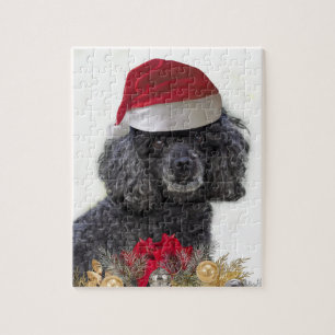 Christmas Poodle Dog Jigsaw puzzle