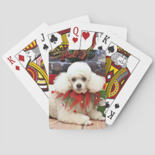 Christmas - Poodle - Sophie Playing Cards