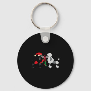 Christmas Poodles Christmas Dogs Christmas Poodle Keychain