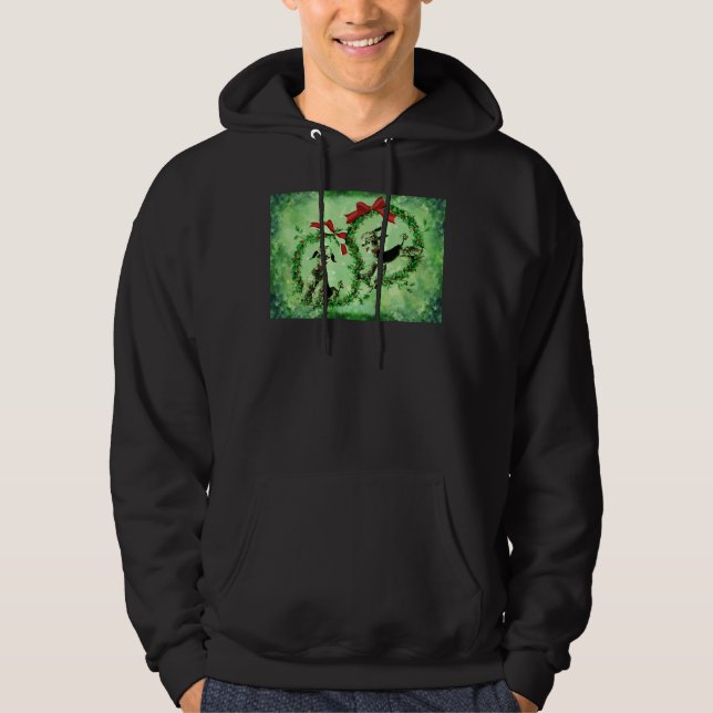 Christmas Poodles Hoodie (Front)