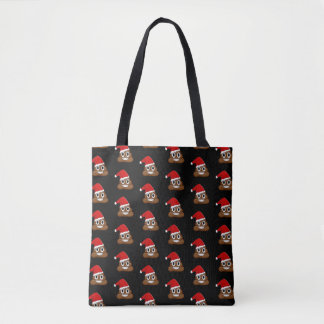 Christmas poop emoji Cute Funny Tote Bag