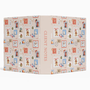 Christmas post Stamps Santa reindeer candy Binder