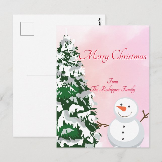 CHRISTMAS POSTCARD (Front/Back)
