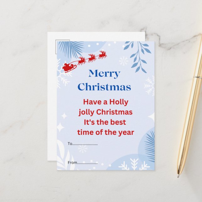 Christmas postcard (Front/Back In Situ)