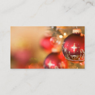 Christmas Postcard Business Card