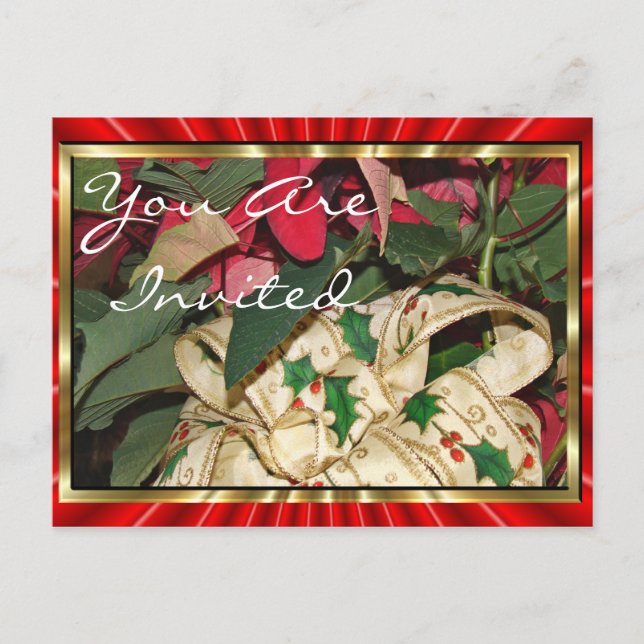 Christmas Postcard-customize Invitation Postcard (Front)