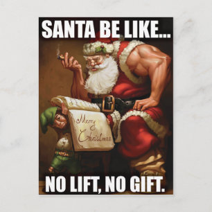 Christmas Postcard - Gym Motivation