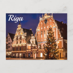 Christmas postcard of Riga Postcard