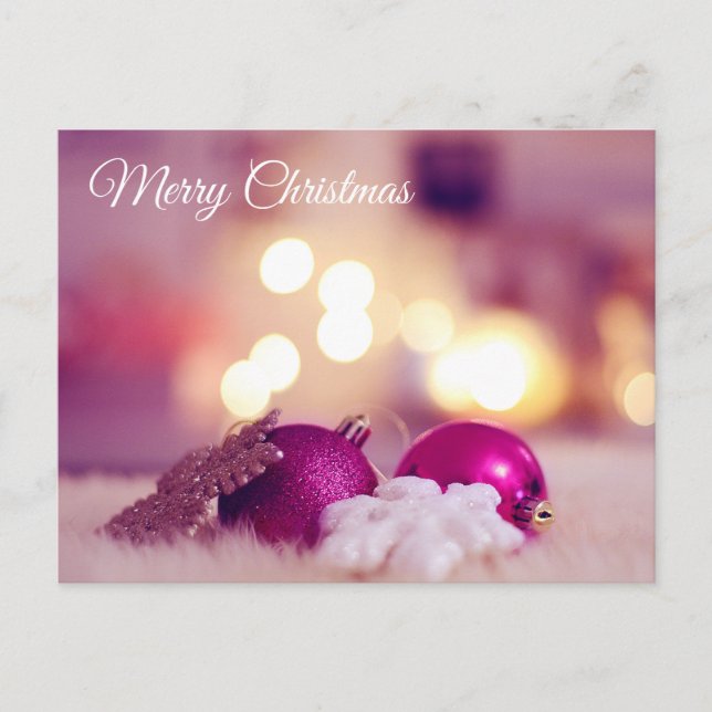 Christmas Postcard Rosa amor de Amigo (Front)