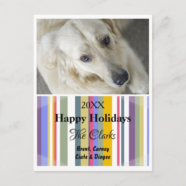 Christmas Postcard Stripe - HAMbWG (Front)