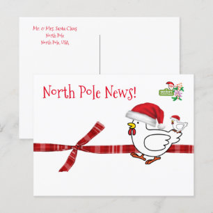 Christmas Postcards North Pole Chicken