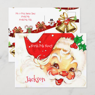 Christmas Postcards North Pole Vintage Santa 