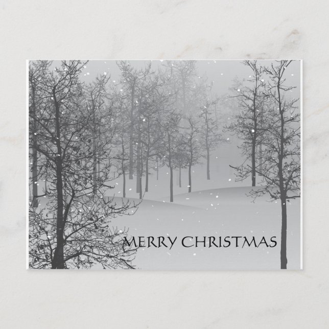 Christmas PostCards Snowy Scene (Front)