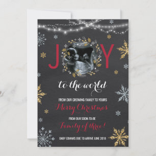 Christmas Pregnancy Announcement Christmas Photo