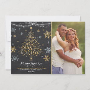 Christmas Pregnancy Announcement Christmas Photo
