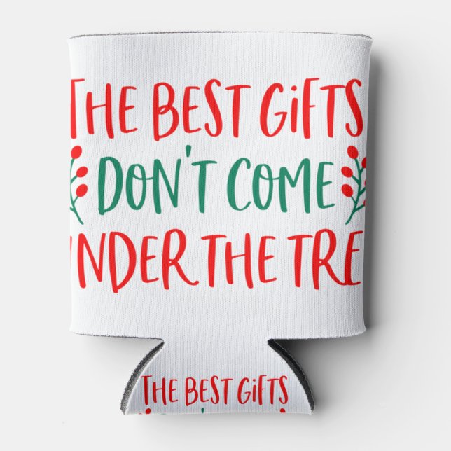 Christmas pregnancy announcement for men baby reve can cooler (Front)