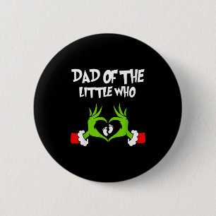 Christmas Pregnancy Announcement Funny Dad Of The  2 Inch Round Button