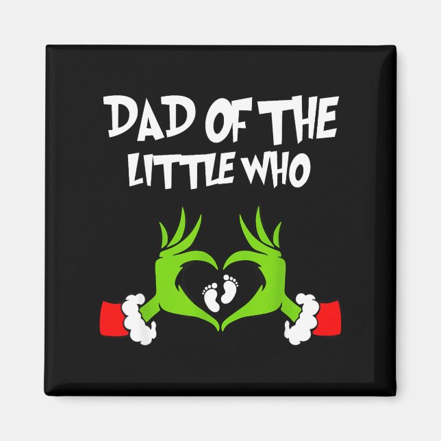 Christmas Pregnancy Announcement Funny Dad Of The  Magnet (Front)