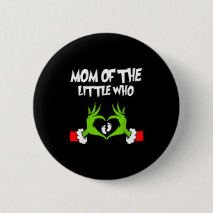 Christmas Pregnancy Announcement Funny Mom Of The  2 Inch Round Button