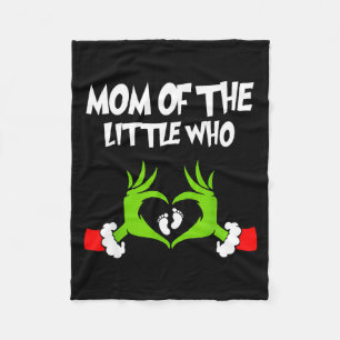 Christmas Pregnancy Announcement Funny Mom Of The  Fleece Blanket