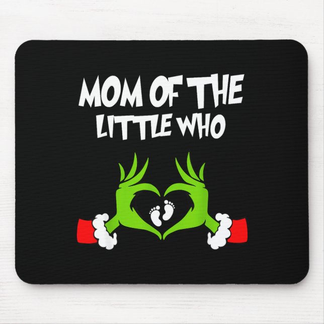 Christmas Pregnancy Announcement Funny Mom Of The  Mouse Pad (Front)