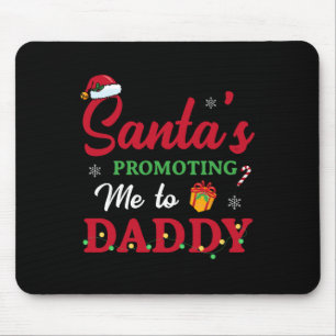 Christmas Pregnancy Announcement New Dad Mom Gift Mouse Pad